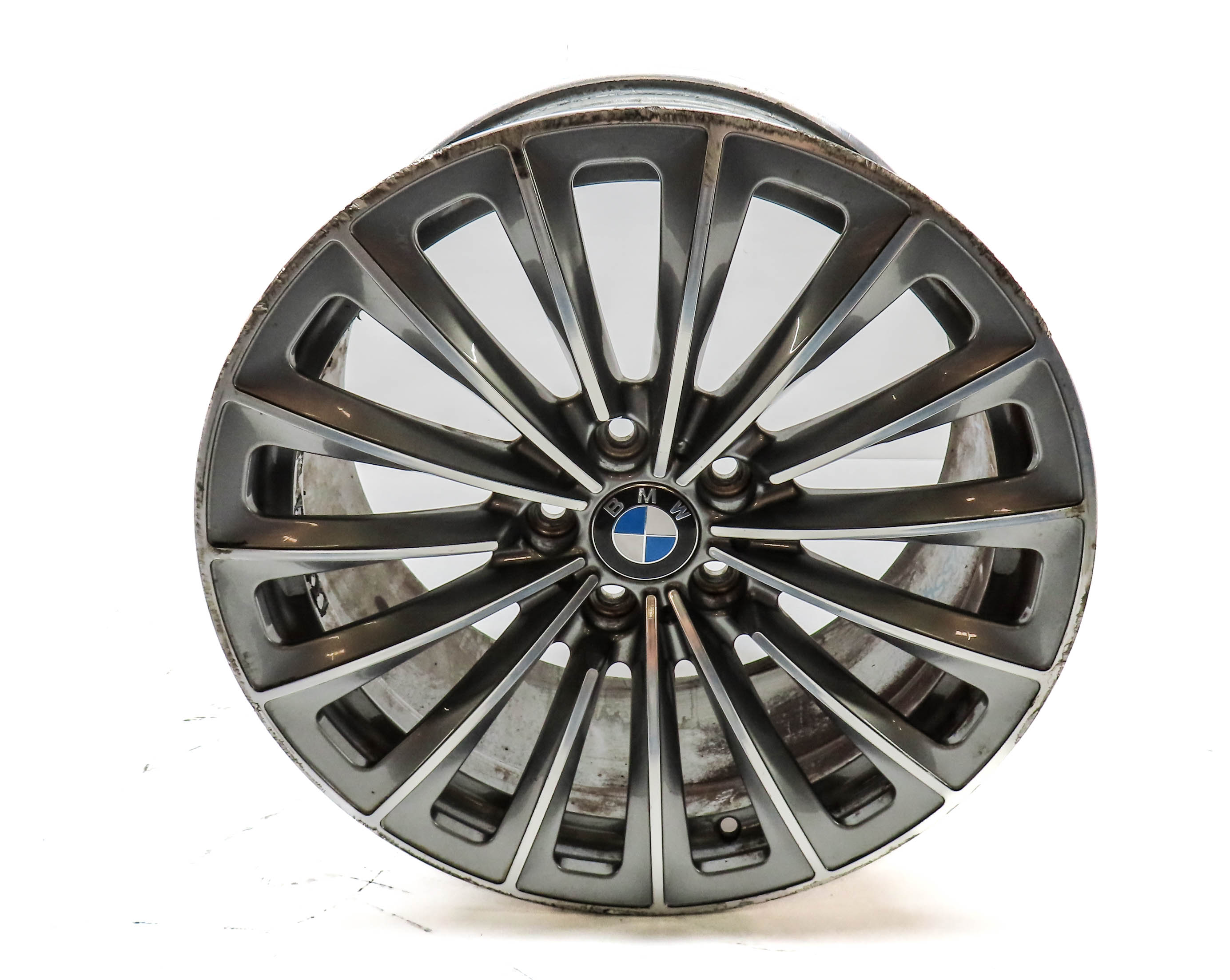 09-17 BMW 535iGT 550iGT 740i 750i 760i (F01 F10) 19x9.5 ALUMINUM SPOKE WHEEL RIM — exact item pictured